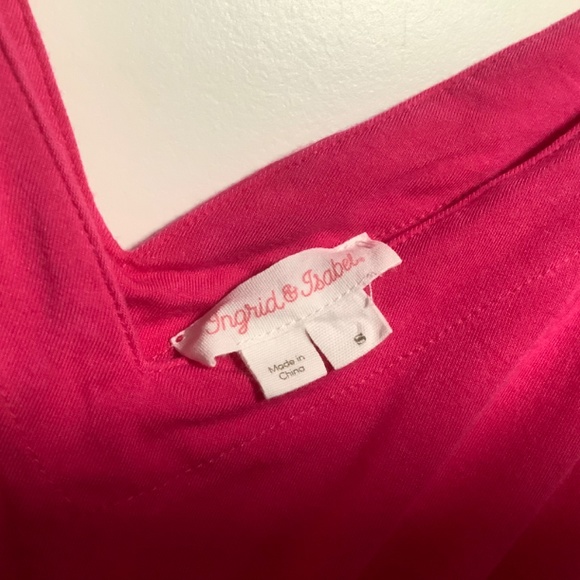 Ingrid & Isabel pink jersey maternity baby shower dress M - Picture 4 of 4